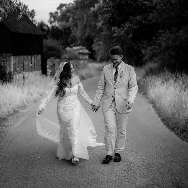 WeddedWay founders Arti and Alex on their wedding day